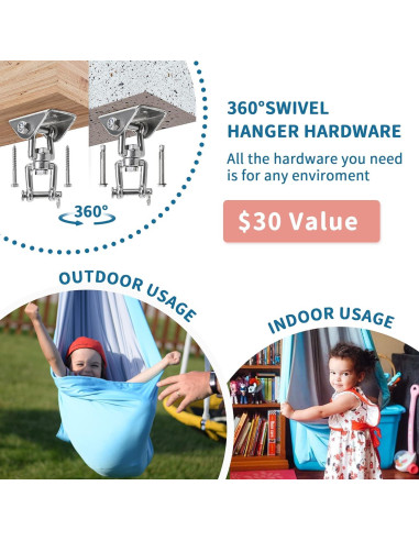 Columpio Terapia OUTREE Doble Capa 139,7x149,9 cm Azul