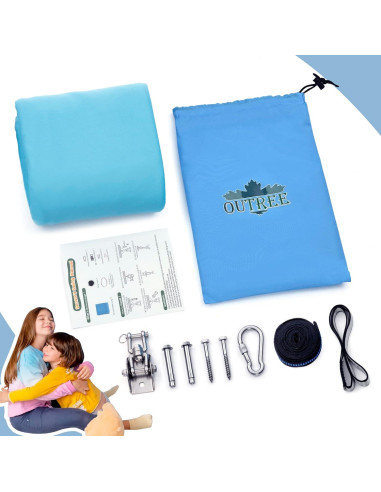 Columpio Terapia OUTREE Doble Capa 139,7x149,9 cm Azul