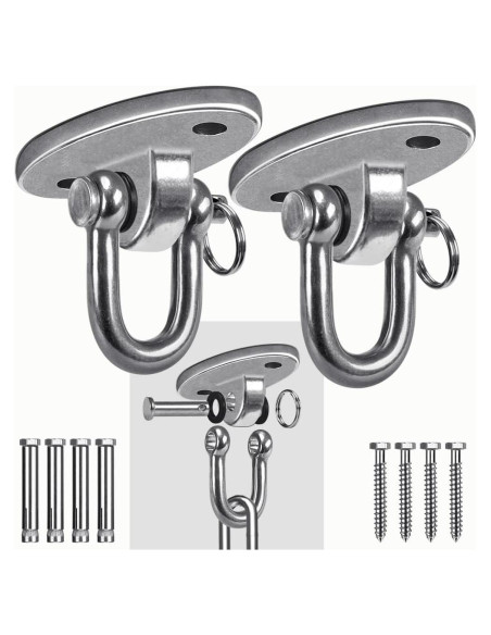 Ganchos de Columpio SELEWARE Acero Inoxidable 180 907kg