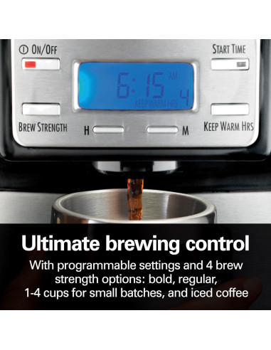 Cafetera de Goteo Hamilton Beach 12 Tazas Programable