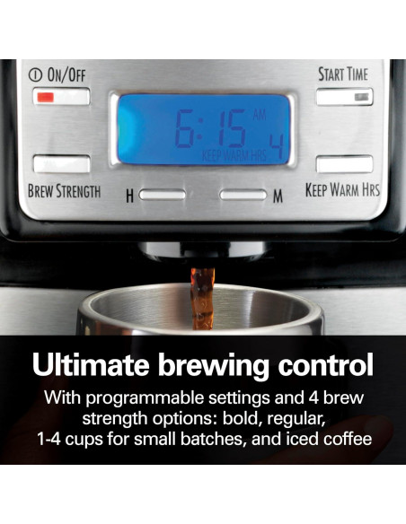 Cafetera de Goteo Hamilton Beach 12 Tazas Programable