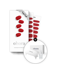 Kit Completo de Uñas Gel Ohora N Addict - Rojas Sólidas