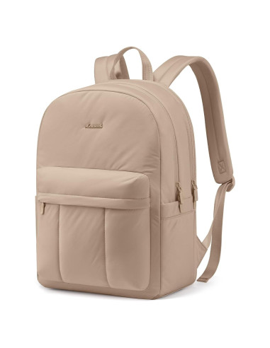 Mochila LOVEVOOK Acolchada 15.6" Caqui para Mujeres