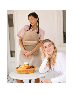 Mochila LOVEVOOK Acolchada 15.6" Caqui para Mujeres 2