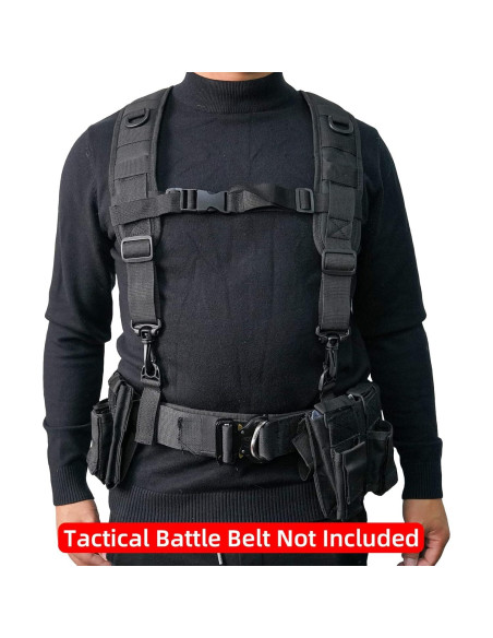 Arnés Táctico MELOTOUGH para Cinturón de Servicio Negro