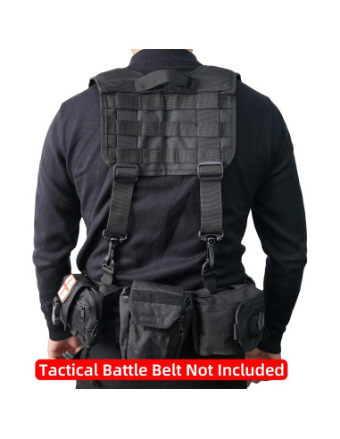 Arnés Táctico MELOTOUGH para Cinturón de Servicio Negro