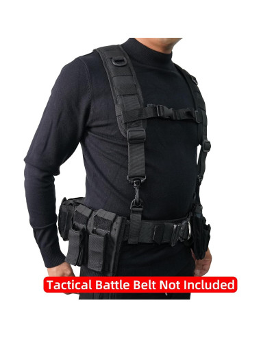 Arnés Táctico MELOTOUGH para Cinturón de Servicio Negro
