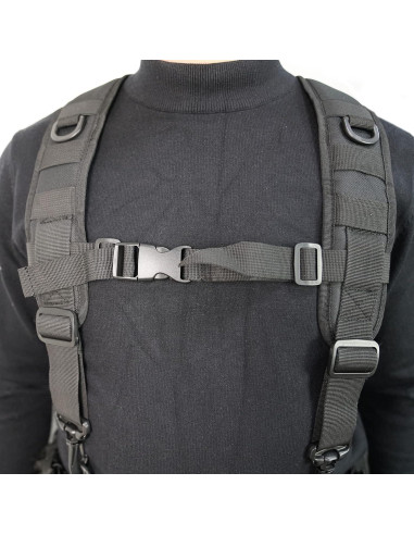 Arnés Táctico MELOTOUGH para Cinturón de Servicio Negro