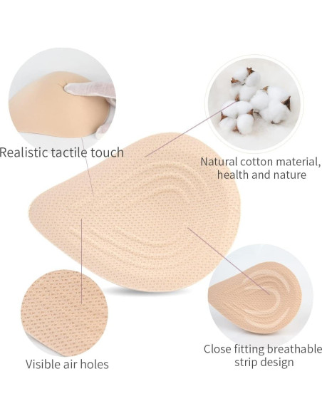 Sostén Mastectomía Sin Costuras Rosa 38 con Bolsillos