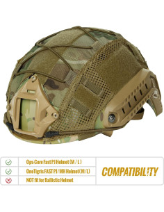 Cubierta de Casco OneTigris M/L Verde Nylon 500D Cordura 2