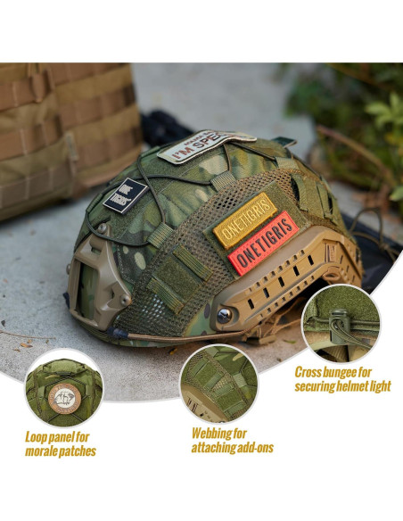 Cubierta de Casco OneTigris M/L Verde Nylon 500D Cordura