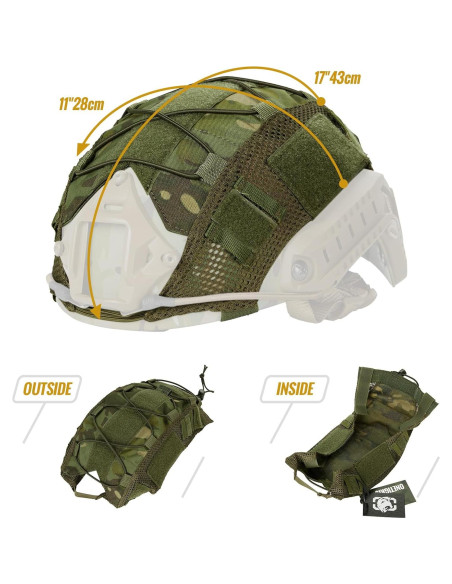 Cubierta de Casco OneTigris M/L Verde Nylon 500D Cordura