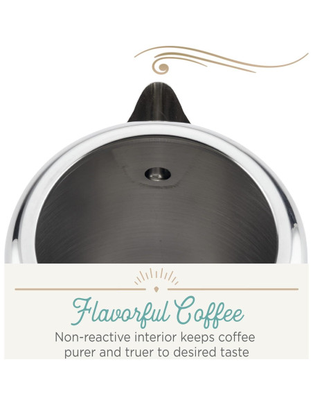 Percolador de café Farberware Yosemite 8 tazas acero inoxidable