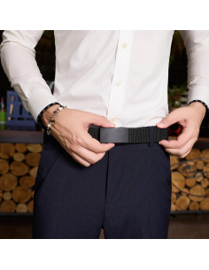 Cinturón Trinquete Nylon Ajustable Hombre 71-86 cm Negro 2