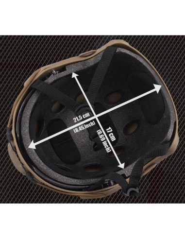 Casco Táctico ATAIRSOFT MH con Gafas Protección 550g