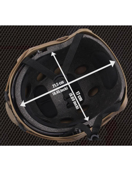 Casco Táctico ATAIRSOFT MH con Gafas Protección 550g