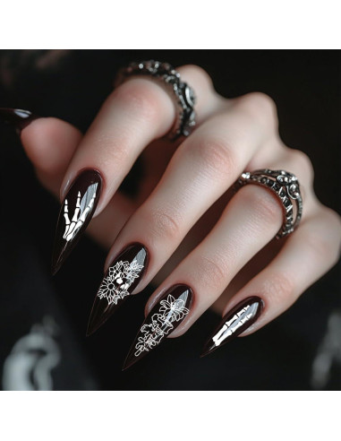 Estampador de Uñas PH PandaHall 3 Placas Calavera 58 Patrones