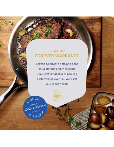 Juego de Ollas y Sartenes Legend 11 Piezas Acero Inoxidable