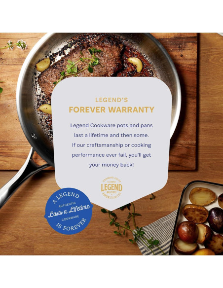 Juego de Ollas y Sartenes Legend 11 Piezas Acero Inoxidable