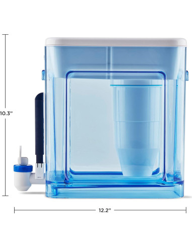 Dispensador de agua ZeroWater 22 tazas con medidor TDS