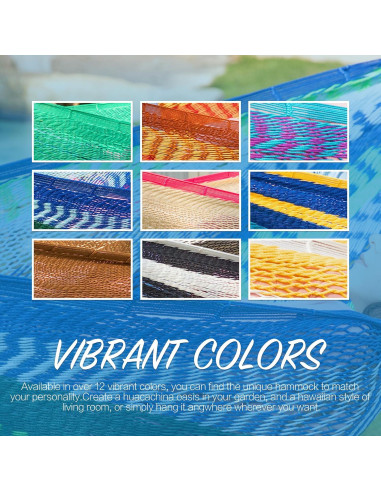 Hamaca Maya PNAEUT XL Tejida a Mano 272 kg para Exterior