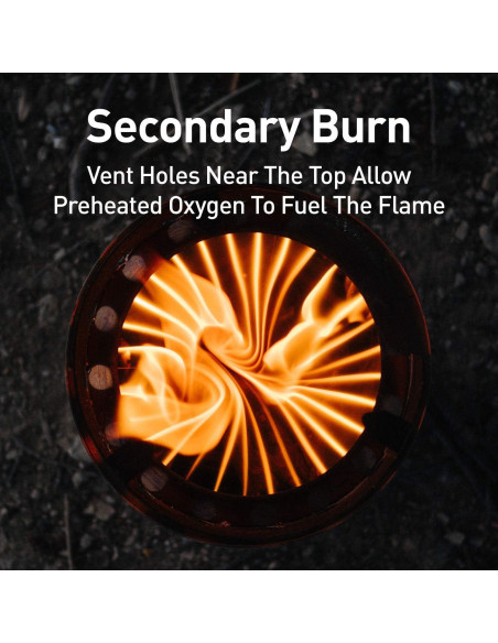 Estufa de Camping Solo Stove Titan Acero Inoxidable 0.47 kg