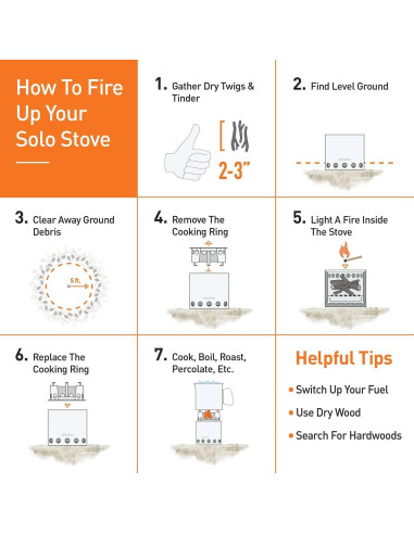 Estufa de Camping Solo Stove Titan Acero Inoxidable 0.47 kg