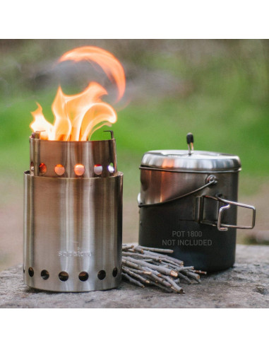 Estufa de Camping Solo Stove Titan Acero Inoxidable 0.47 kg
