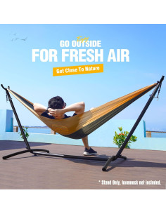 Soporte de Hamaca Zupapa Acero 249kg Ajustable 2 Personas 2