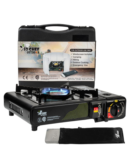 Estufa de Camping JoChef Butano 9,500 BTU Portátil