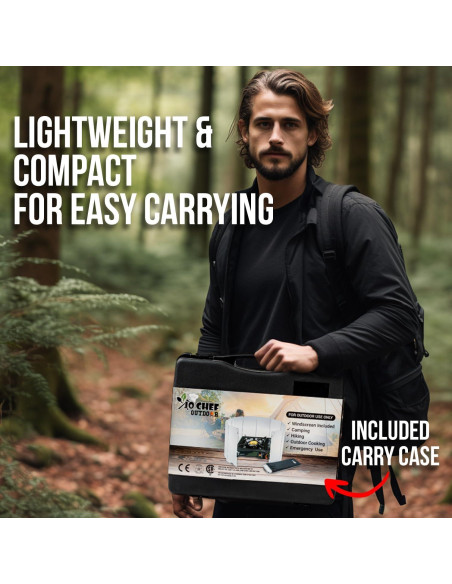 Estufa de Camping JoChef Butano 9,500 BTU Portátil