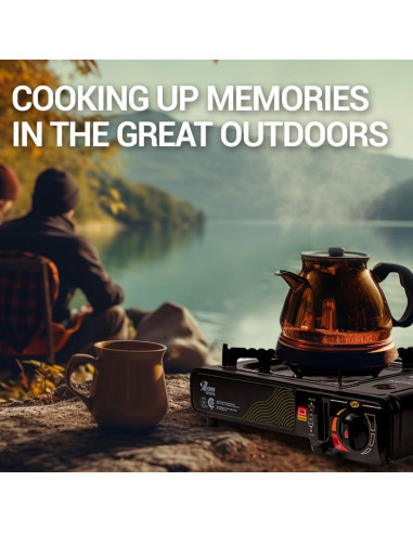 Estufa de Camping JoChef Butano 9,500 BTU Portátil