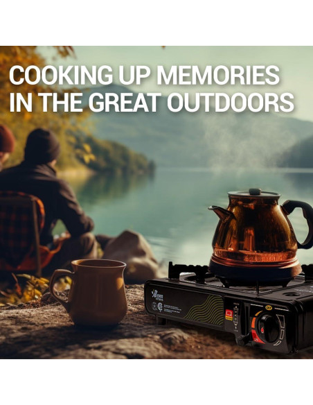 Estufa de Camping JoChef Butano 9,500 BTU Portátil