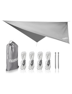 Lona para Hamaca Foxelli TARP_GRAY Impermeable 3,66x2,74m