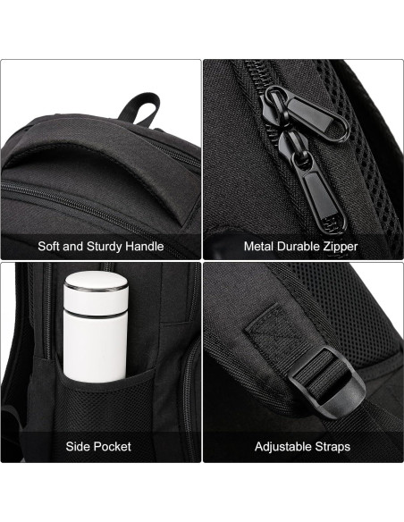 Mochila ZUBOND 17.3" Resistente al Agua con Carga USB