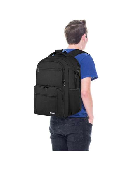 Mochila ZUBOND 17.3" Resistente al Agua con Carga USB