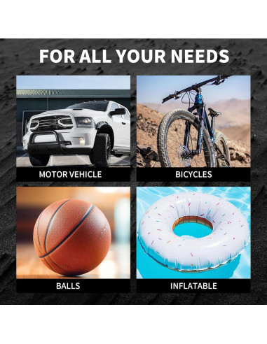 Arrancador de batería WdfCariP QC-QB-08 8000mAh LED y compresor