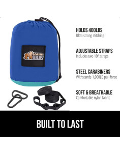 Hamaca Portátil GORILLA GRIP 274x137 cm Alta Resistencia 2