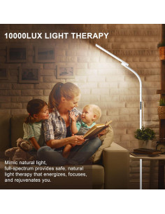 Lámpara de Terapia de Luz SIYUAN 10000 Lux con Control Remoto 2
