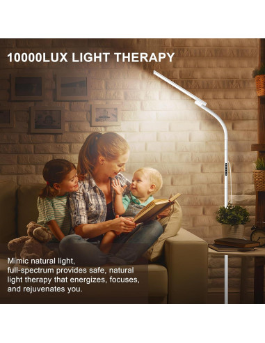 Lámpara de Terapia de Luz SIYUAN 10000 Lux con Control Remoto