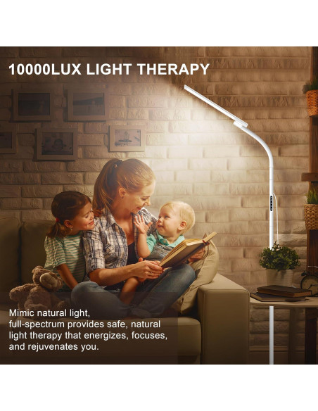 Lámpara de Terapia de Luz SIYUAN 10000 Lux con Control Remoto