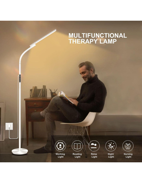 Lámpara de Terapia de Luz SIYUAN 10000 Lux con Control Remoto