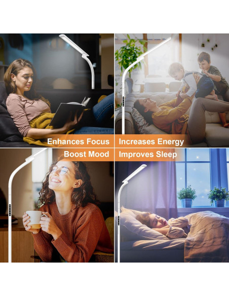 Lámpara de Terapia de Luz SIYUAN 10000 Lux con Control Remoto