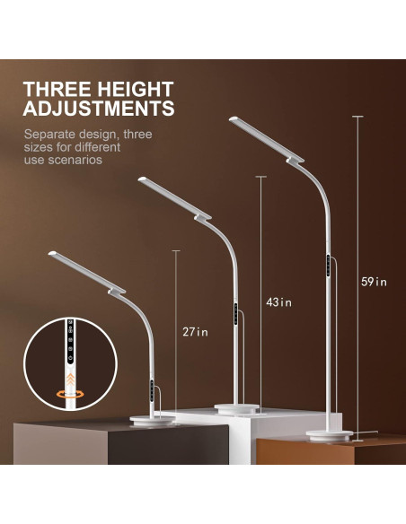 Lámpara de Terapia de Luz SIYUAN 10000 Lux con Control Remoto