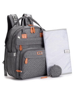 Mochila de Pañales BabbleRoo XL Gris Oscuro 40L Expandible