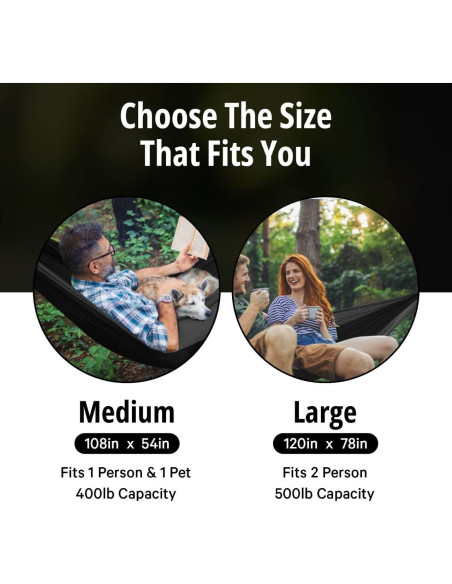 Hamaca Camping Vigel Doble XL 226kg Nylon Portátil