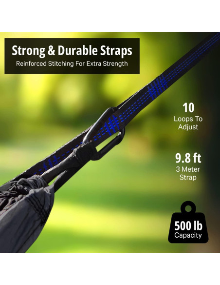 Hamaca Camping Vigel Doble XL 226kg Nylon Portátil