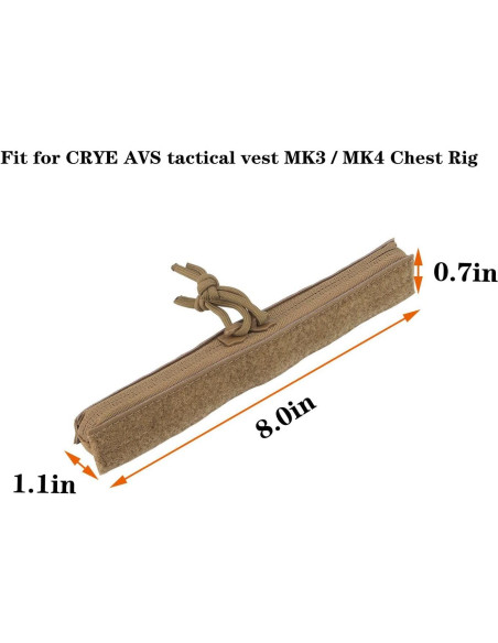 Inserto Superior Cremallera JFFCESTORE para Chaleco Táctico