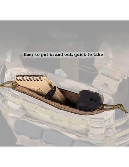 Inserto Superior Cremallera JFFCESTORE para Chaleco Táctico