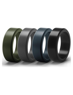 Anillos de Silicona ThunderFit para Hombres - 9.8mm Ancho